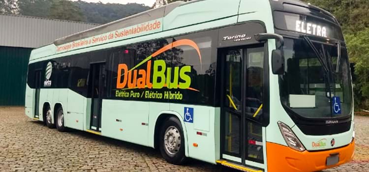  Empresa lança ônibus elétrico híbrido com tecnologia 100% brasileira
