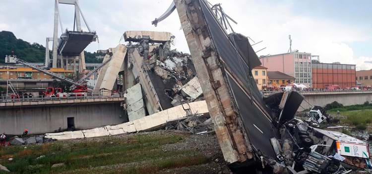 Queda da ponte Morandi, na Itália, alerta para a importância de manutenções corretivas e preventivas