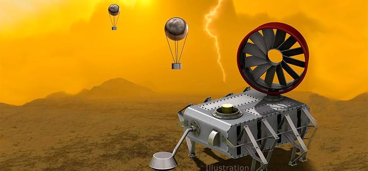 Esse conceito de rover mecânico pode passar até um ano na superfície de Vênus