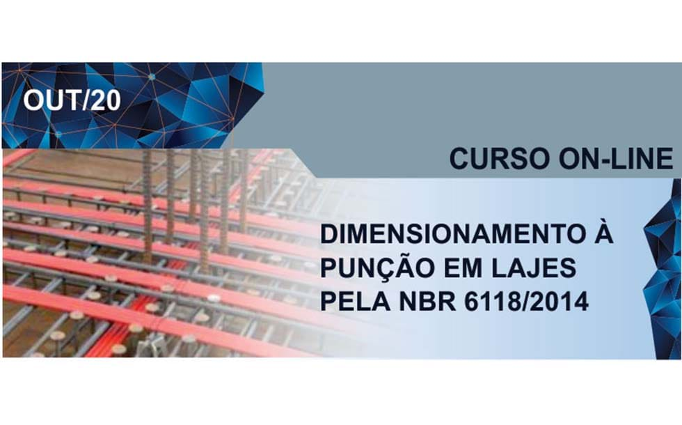 Dimensionamento à punção em lajes é tema de curso on-line