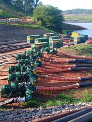 Soluções em bombeamento controlam nível de barragem em Itabira (MG)   