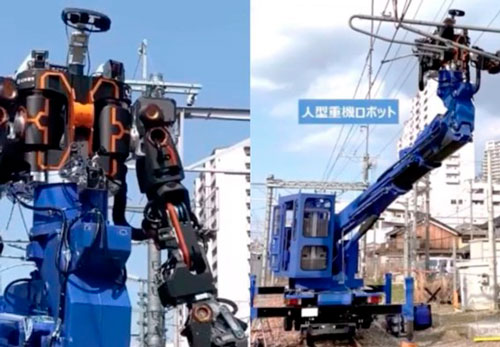 Japão cria robô gigante para trabalhar na manutenção de ferrovias