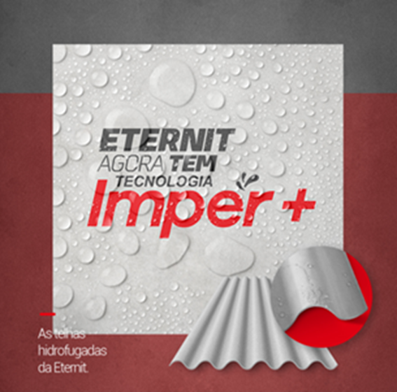 Eternit inova com tecnologia exclusiva IMPER + para telhas de fibrocimento 