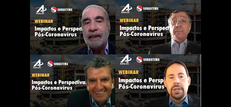 Sobratema e Analoc fomentam discussão sobre os impactos do coronavírus na construção civil 