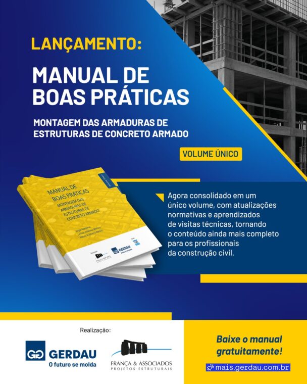 Gerdau lança novo Manual de Boas Práticas para a montagem de armaduras em estruturas de concreto armado