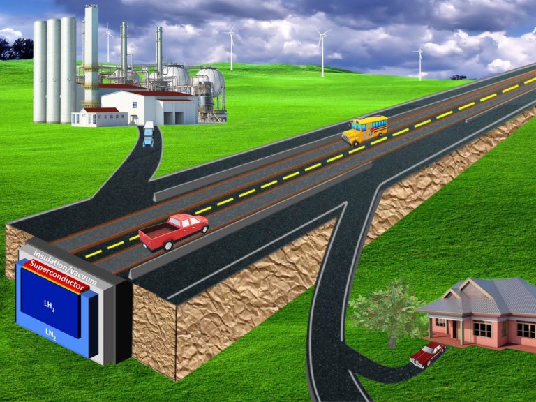 Carros com levitação magnética viáveis com rodovia que transporta eletricidade