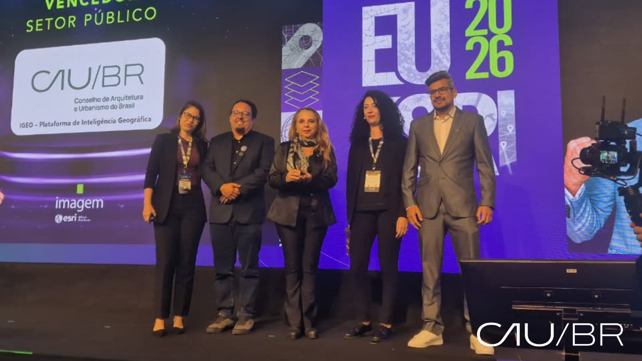  Sistema de Inteligência Geográfica do CAU/BR é reconhecido em prêmio nacional de excelência em geotecnologia