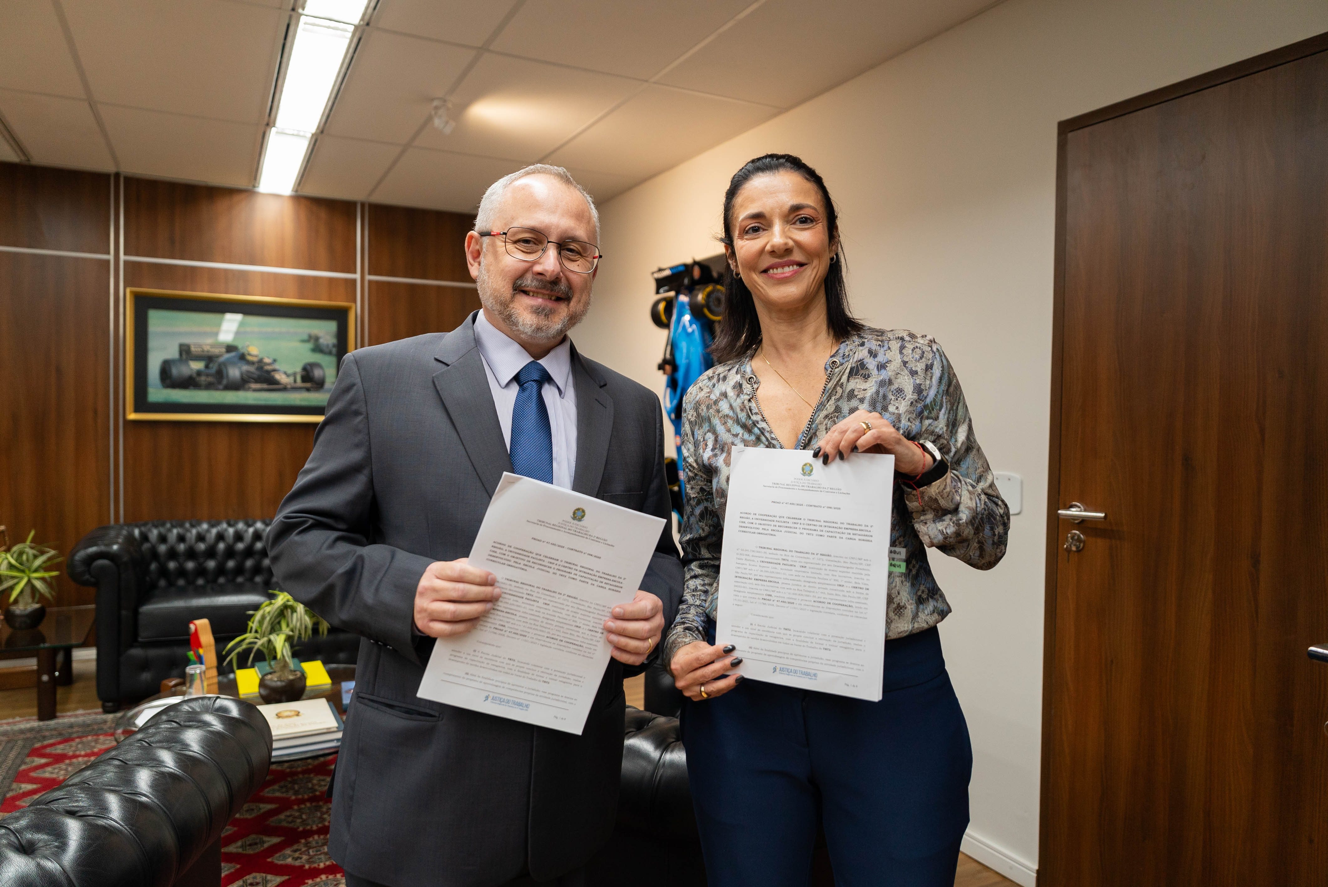 TRT-2 firma acordo com CIEE e Unip para integrar estágio e formação prática de estudantes de Direito