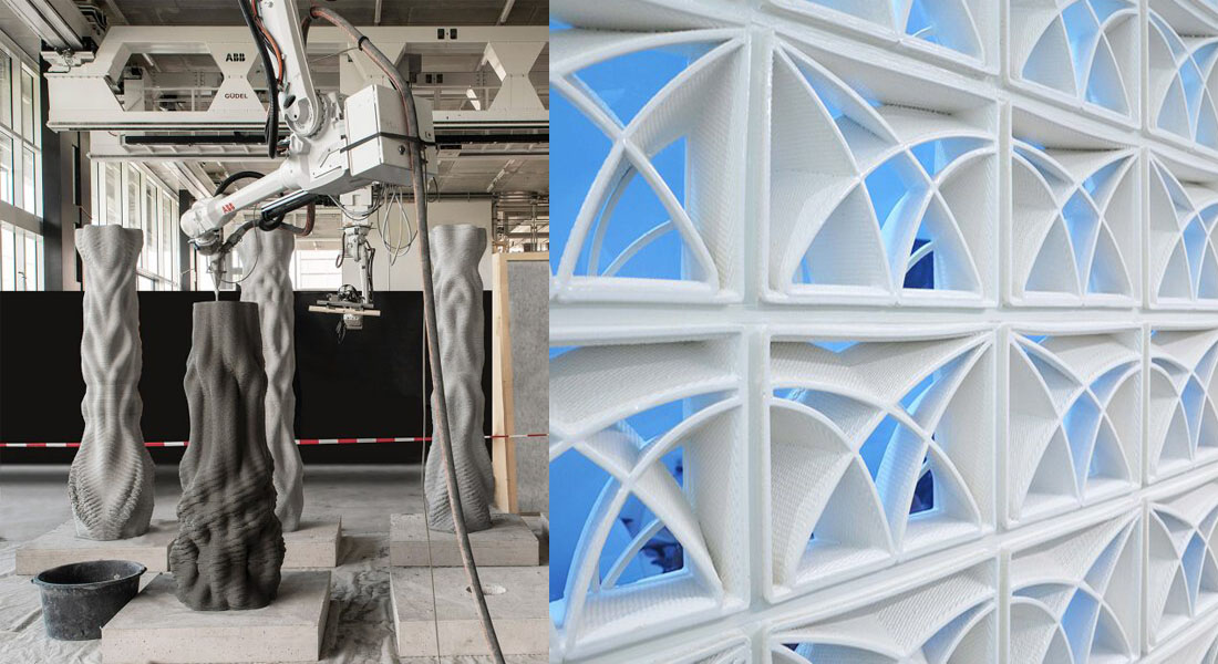 Objetos impressos em 3D com cerâmica e concreto mesclam arte com tecnologia
