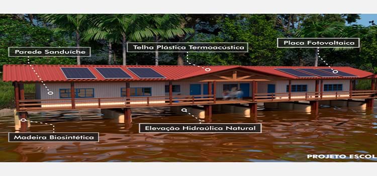  Startup do Pará cria projeto de palafita sustentável adaptada ao movimento do rio