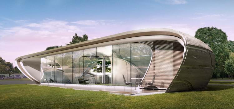 A primeira casa impressa em 3D com formas orgânicas entra na fase de desenvolvimento