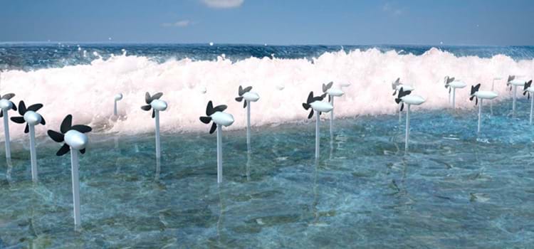 Novas turbinas japonesas colhem energia das ondas e protegem o litoral da erosão  