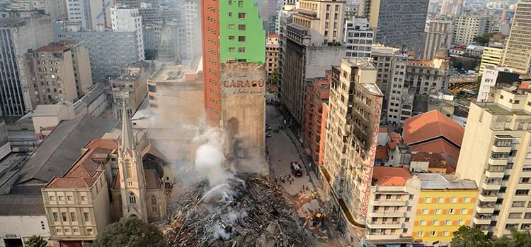 Incêndios em edifícios altos no Brasil