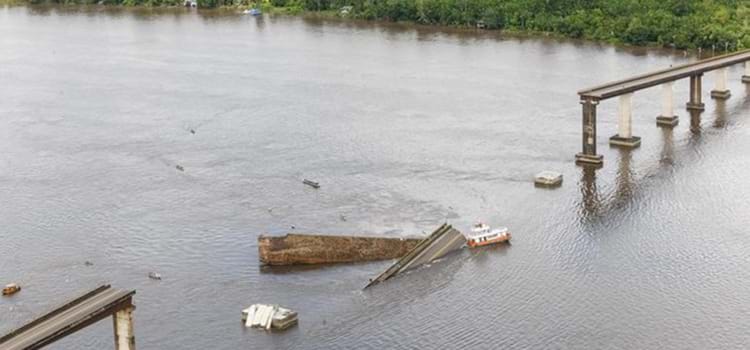 Reconstrução de ponte que caiu no Pará custará R$ 113 milhões