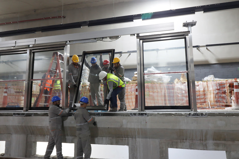 ACCIONA começa a instalação das portas de plataforma da Linha 6-Laranja de Metrô de São Paulo