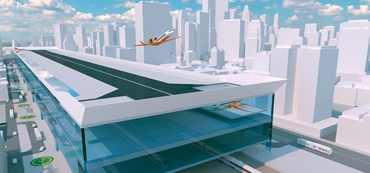 Estudantes projetam aeroporto conectado a outros transportes para 2050