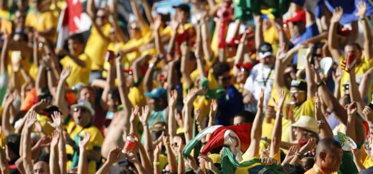 O impacto do gol, das “olas” e das torcidas nos estádios